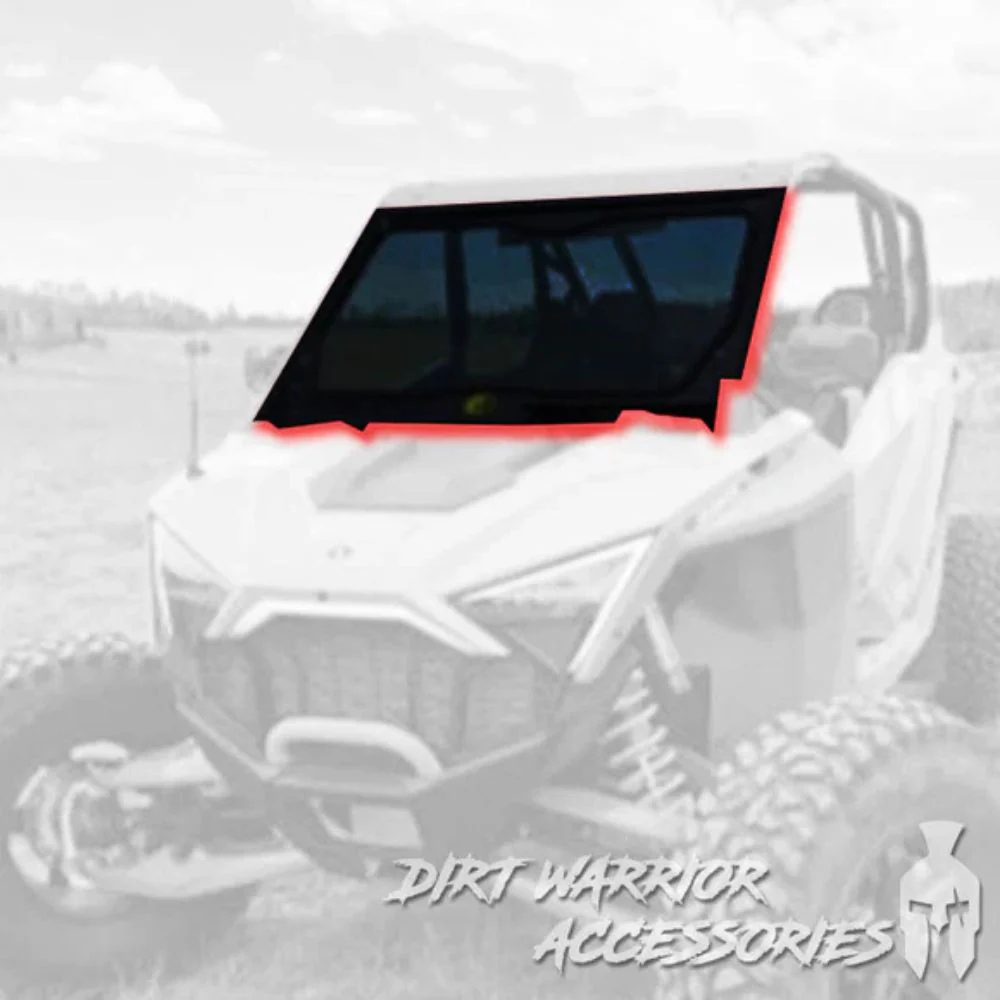 Dirt Warrior '22-'24 Polaris RZR Turbo R Front Windshield - Image 4
