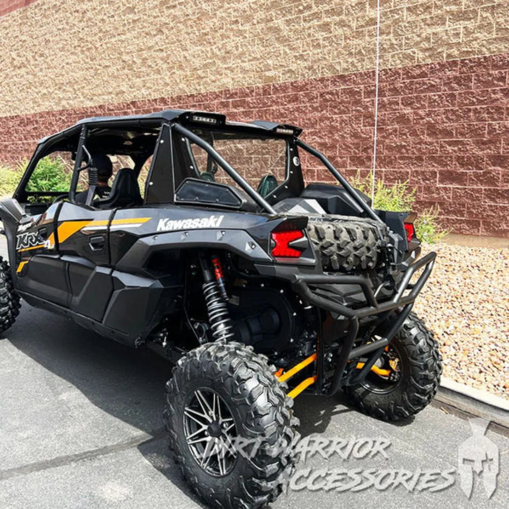 Dirt Warrior '22+ Kawasaki Teryx KRX 1000 4 Seat Rear Windshield - Image 5