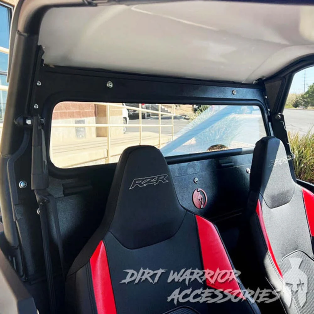 Dirt Warrior '24+ Polaris RZR XP 1000 2 & 4 Seat Rear Windshield - Image 3