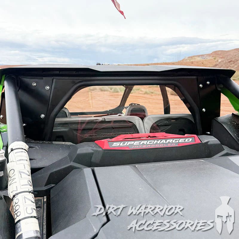 Dirt Warrior '25+ Kawasaki Teryx H2 Rear Windshield - Image 2