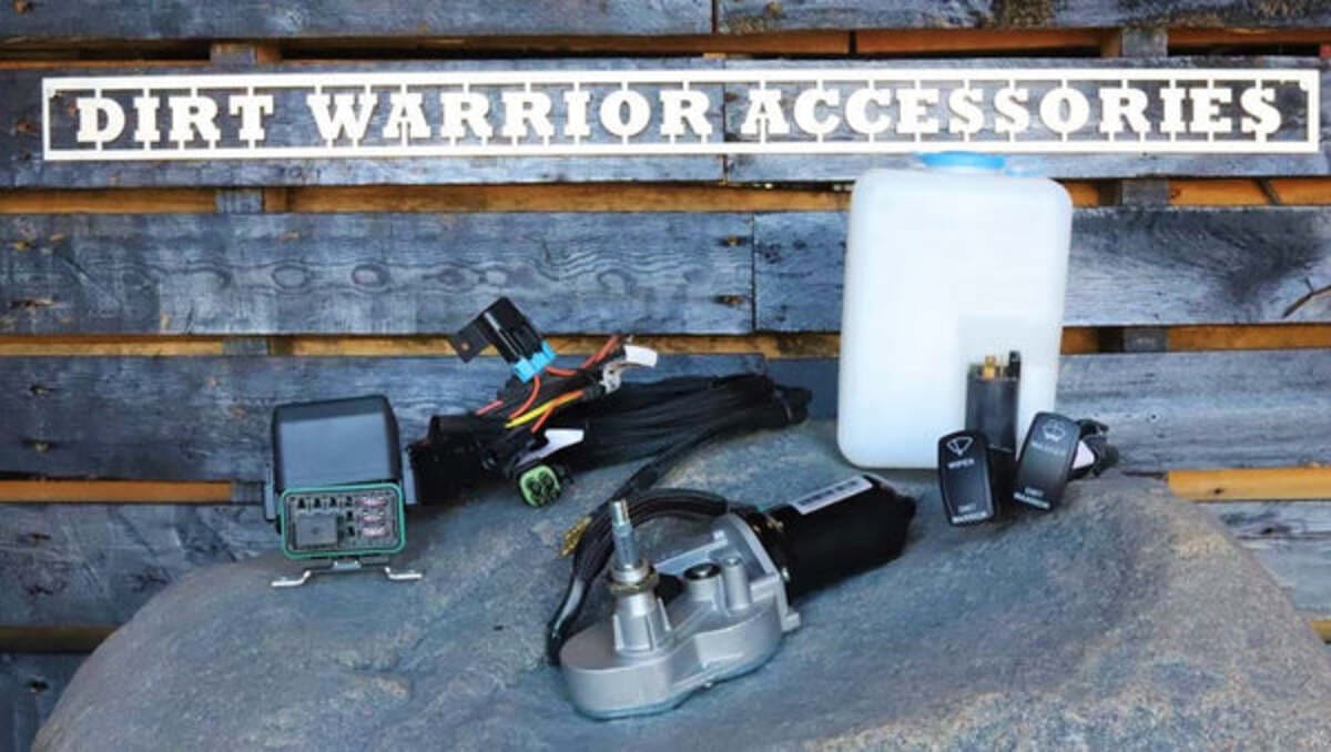 Dirt Warrior Accessories 16+ Can-Am Maverick X3 Electric Windshield Wiper Kit