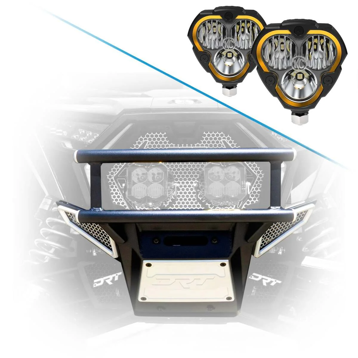 DRT Motorsports '22+ Polaris RZR Pro R /Pro S/Turbo R Desert Runner Winch Bumper - Image 11