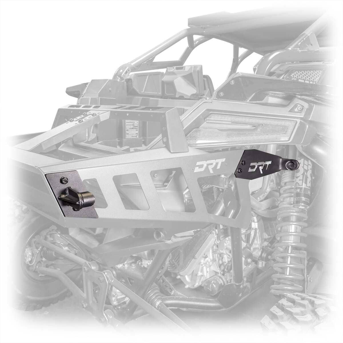 DRT Polaris Pro R Desert Runner Fixed Tire Carrier AGM Electric Jack Holder Kit - Image 2