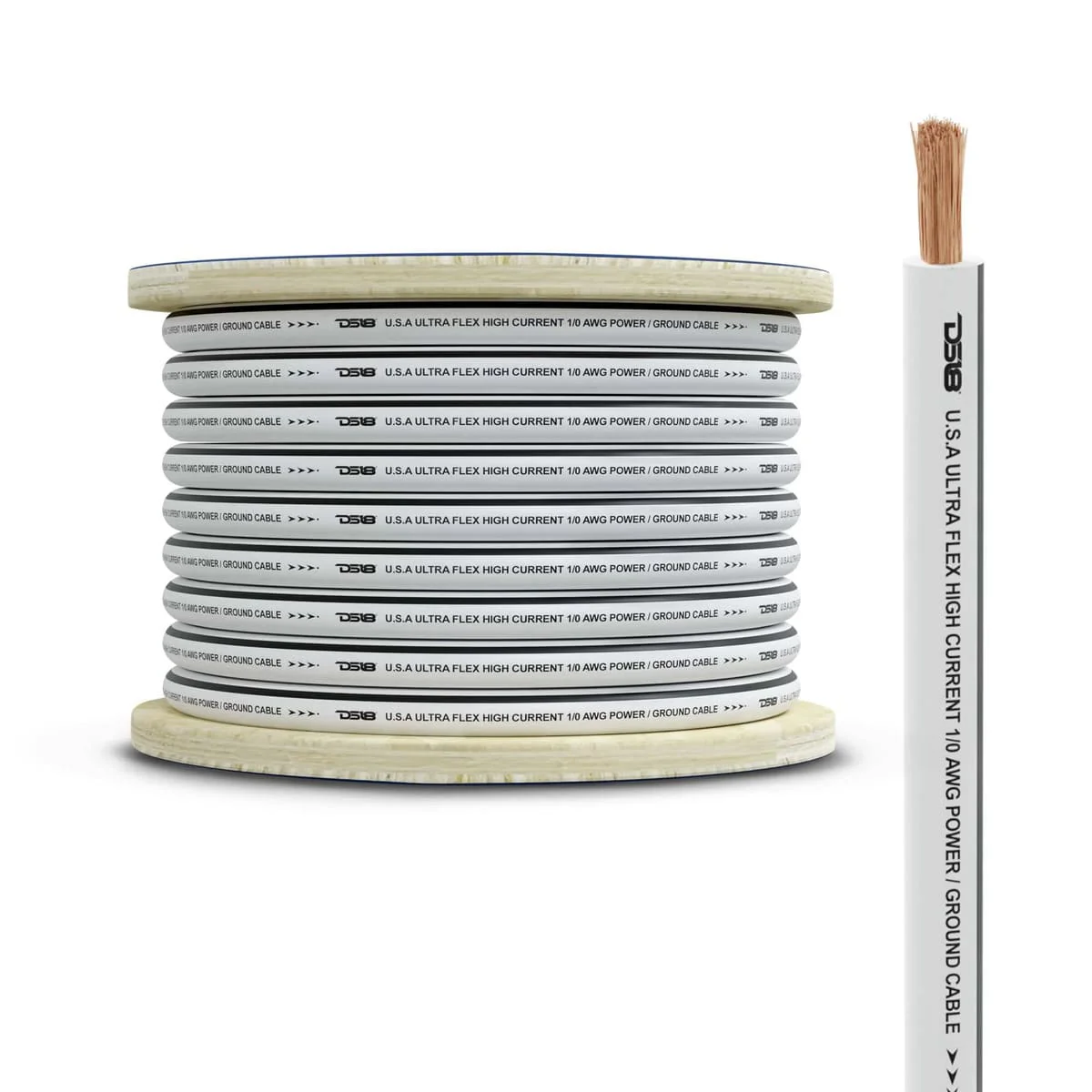 DS18 0-GA Marine Grade Tinned 100% Copper OFC Ground Wire - 25 Feet