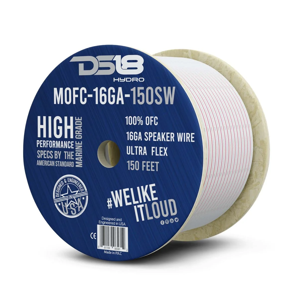 DS18 16-GA Marine Grade Tinned 100% Copper OFC Speaker Wire - 150 Feet - Image 5