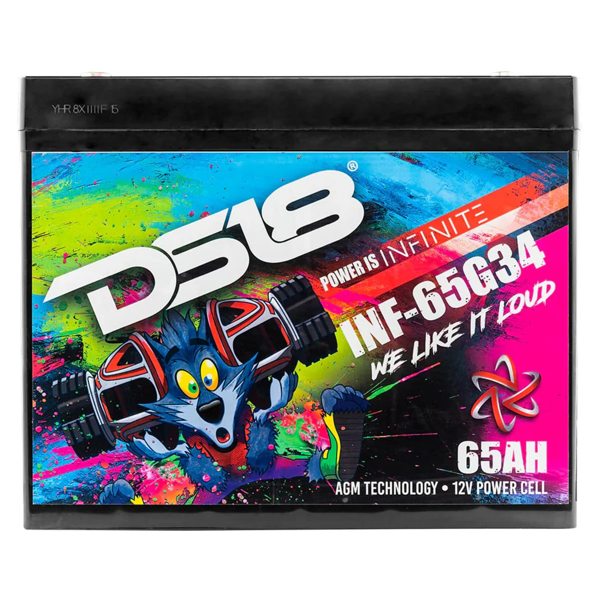 DS18 Infinite 65 AH 2000 Watts AGM Group 34 Power Cell 12 Volt Battery - Image 3