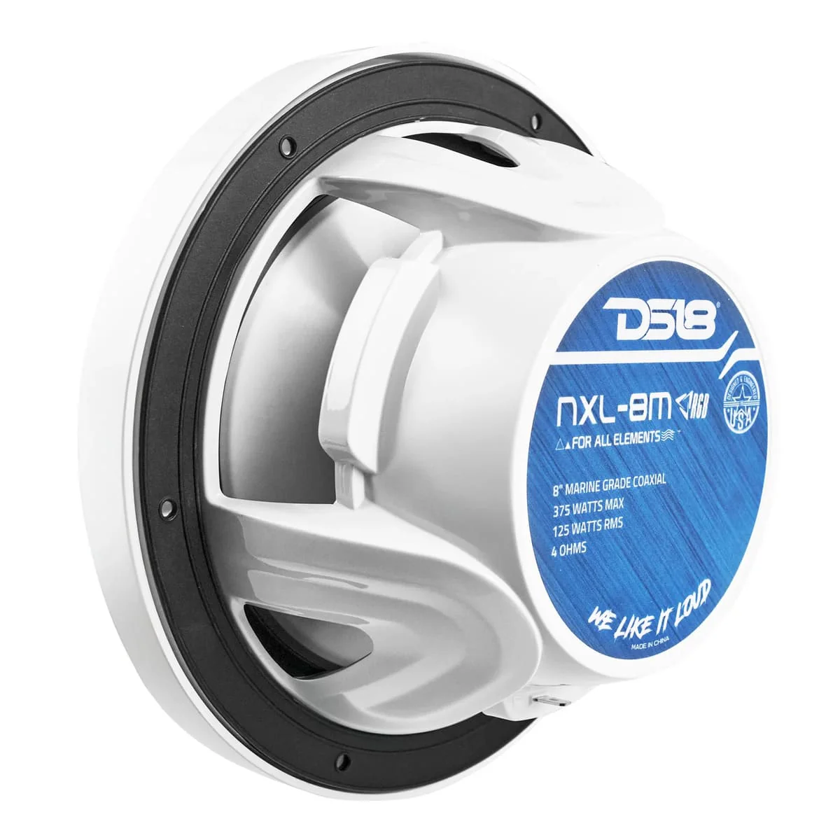 DS18 NXL 8" 2-Way Coaxial Marine Speaker With RGB LED Lights 125 Watts RMS 4-Ohm - Image 17