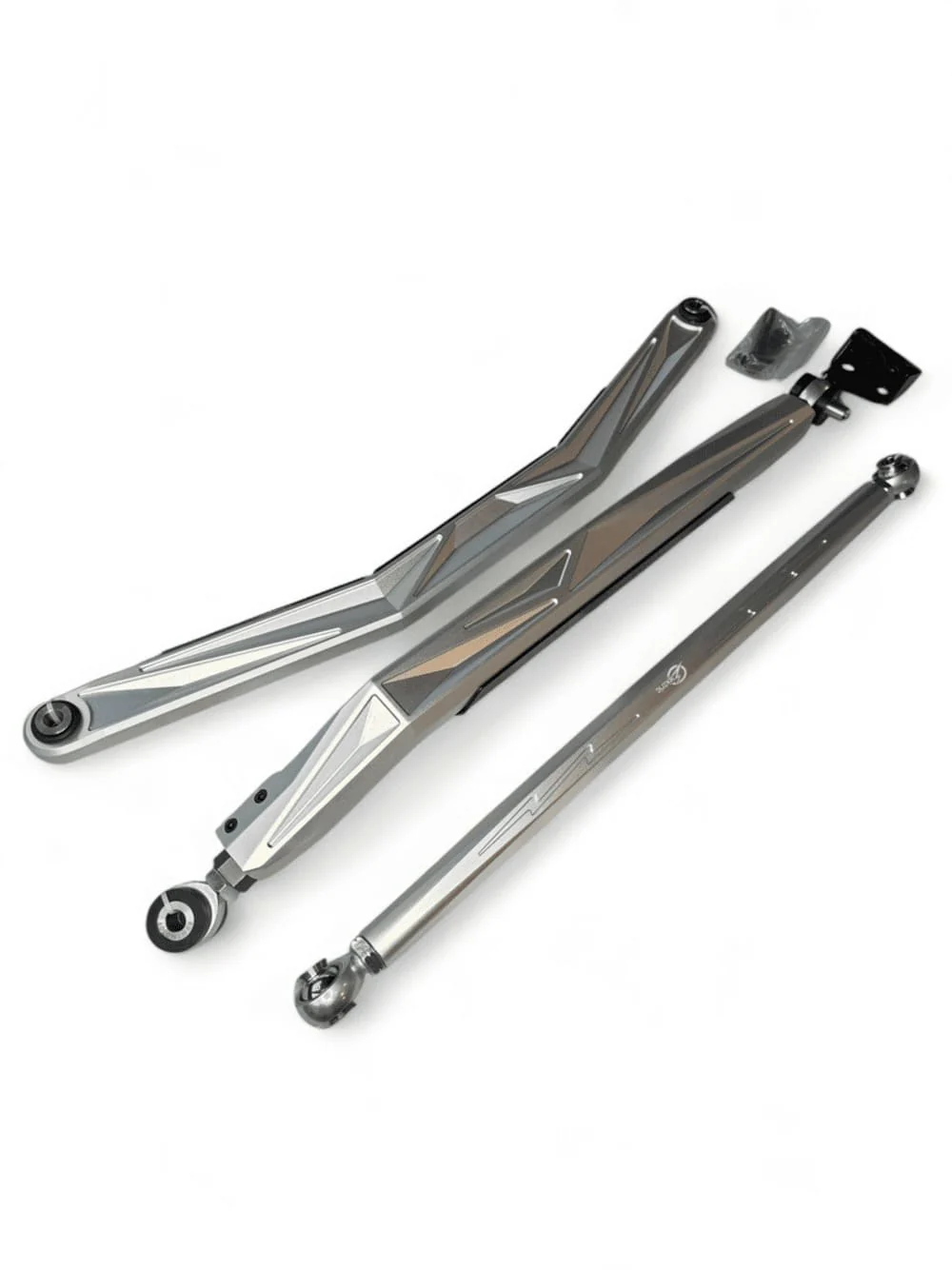 Elekric Offroad '24+ Can Am Maverick R Anodized Clear High Clearance Adjustable Radius Rods - Image 6