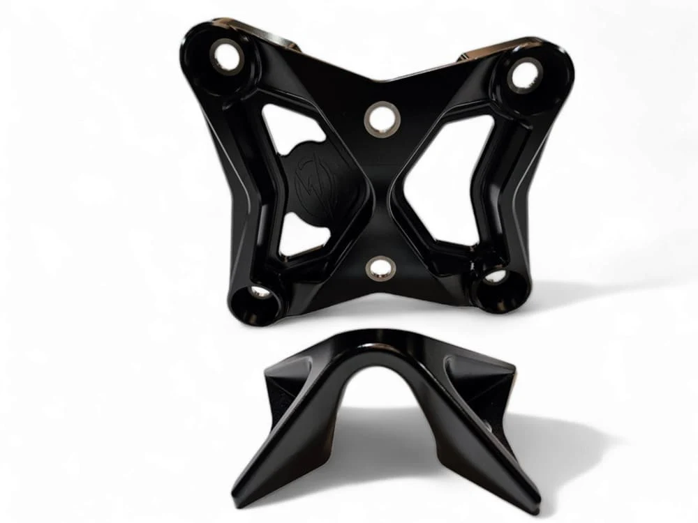 Elektric Offroad '17-'21 Can Am Maverick X3 Radius Rod Plate w/ Tow Hook - Black - Image 3