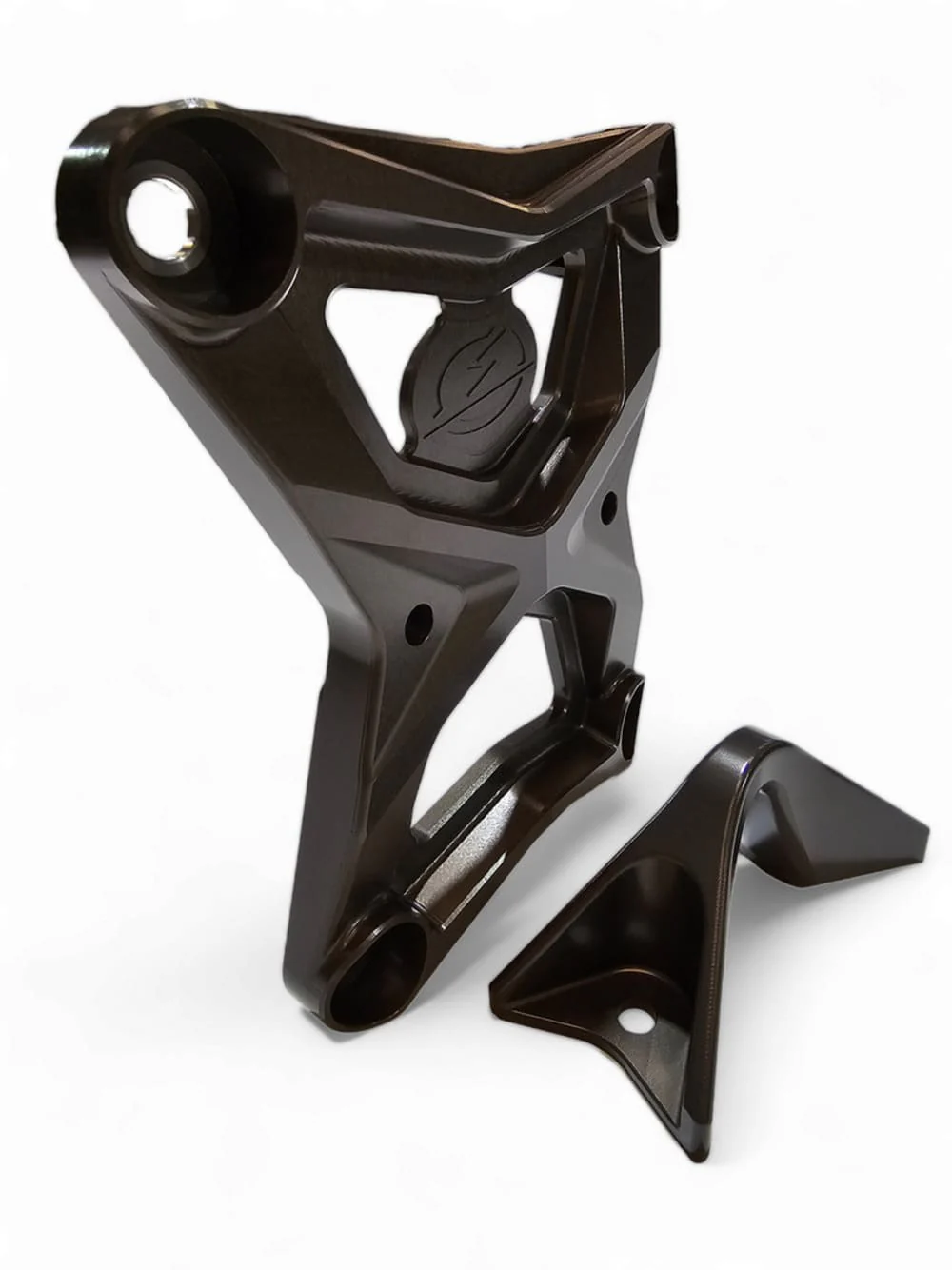 Elektric Offroad '20-'24 Polaris RZR Pro XP Radius Rod Plate w/ Tow Hook - Gunmetal - Image 4