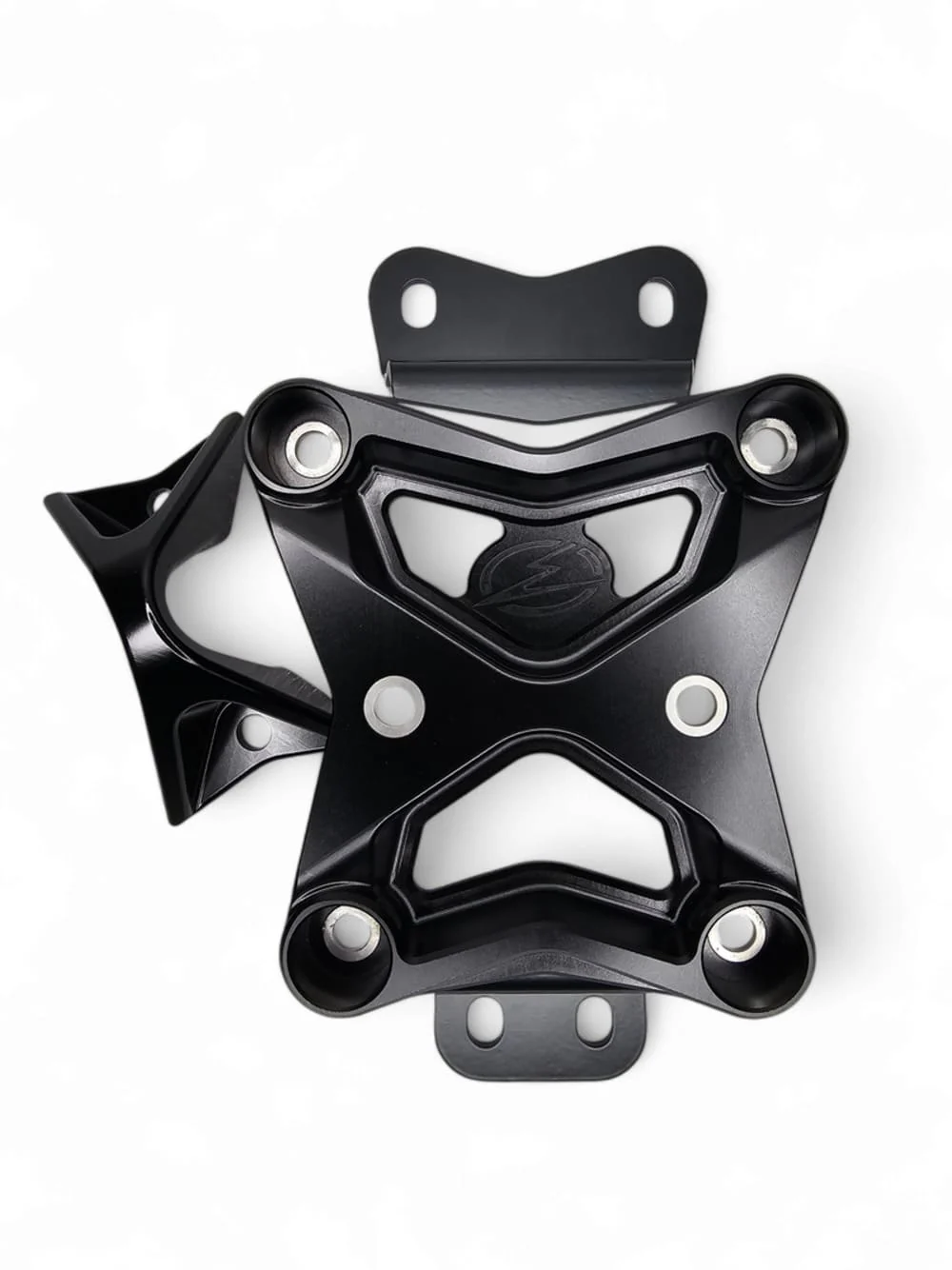Elektric Offroad '22+ Can-Am Maverick X3 10 Bolt Radius Rod Plate w/ Pull Hook - Black
