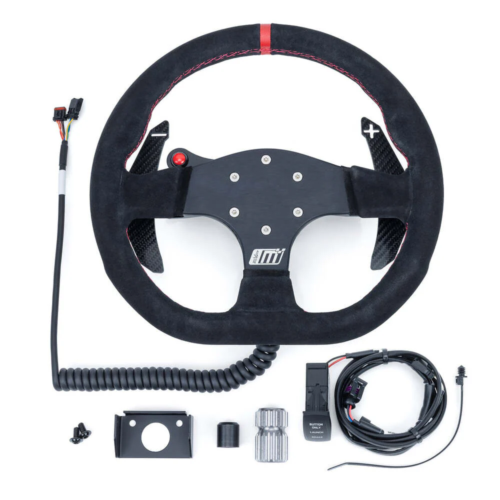 EVO Can-Am Maverick R MOde Race Steering Wheel With PTT or Launch Control Buttons - Image 5