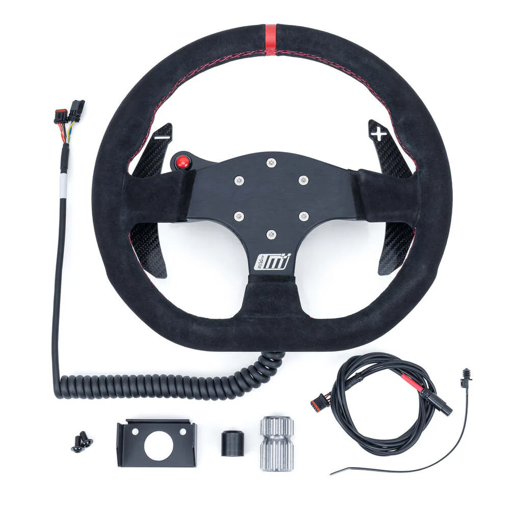 EVO Can-Am Maverick R MOde Race Steering Wheel With PTT or Launch Control Buttons - Image 6
