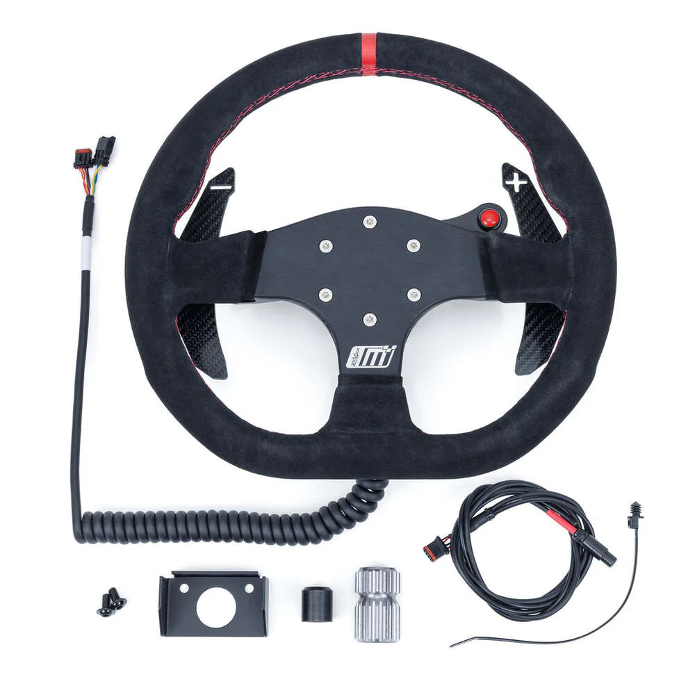 EVO Can-Am Maverick R MOde Race Steering Wheel With PTT or Launch Control Buttons - Image 7