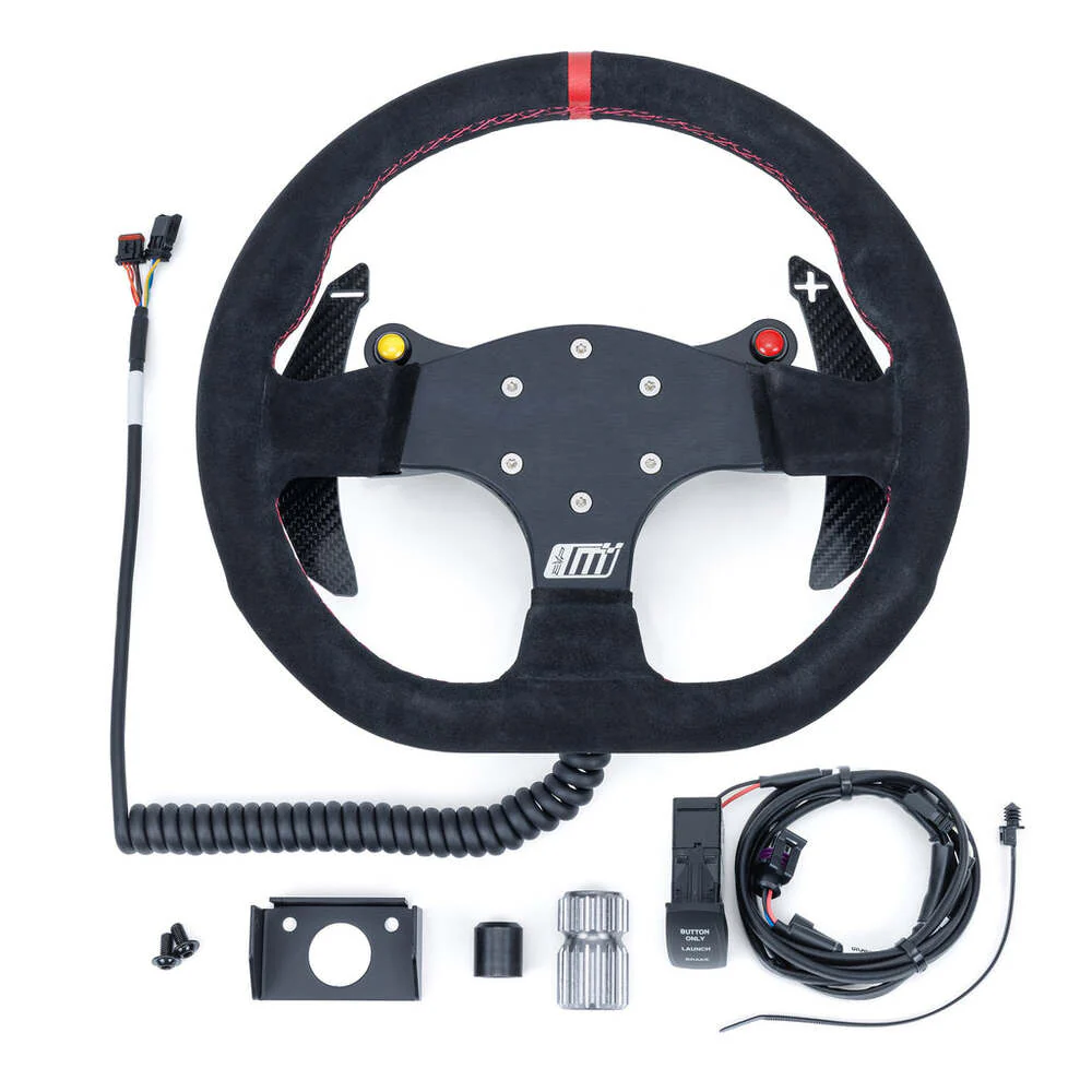 EVO Can-Am Maverick R MOde Race Steering Wheel With PTT or Launch Control Buttons - Image 8