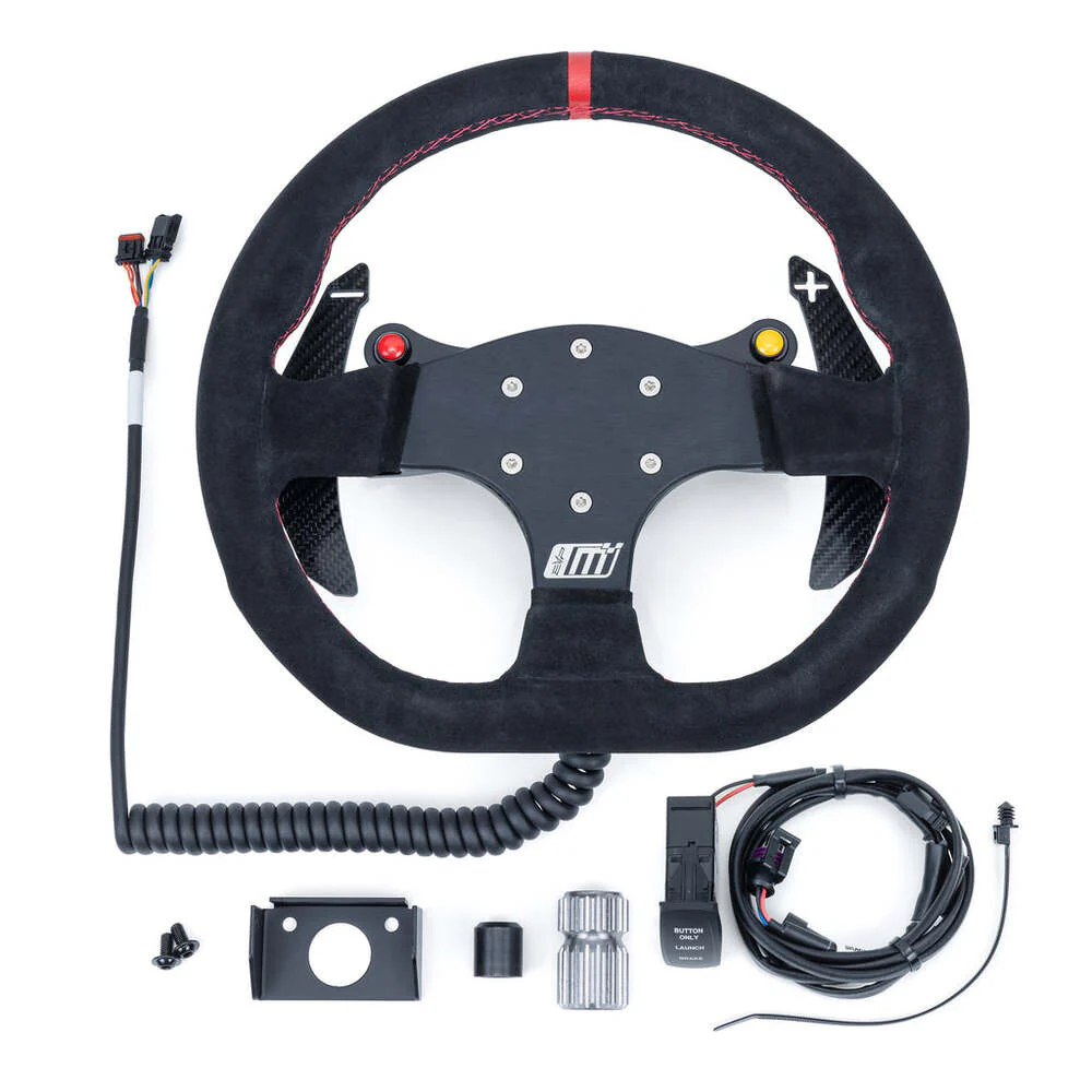 EVO Can-Am Maverick R MOde Race Steering Wheel With PTT or Launch Control Buttons - Image 9
