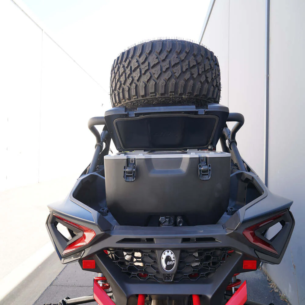 Factory UTV Can-Am Maverick R Max Above The Roof Dual Clamp Spare Tire Mount - Image 12