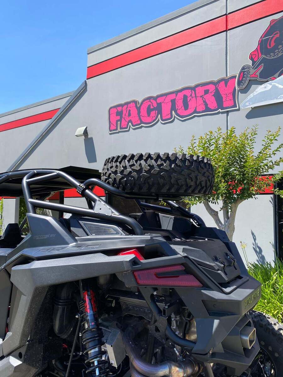 Factory UTV Polaris RZR Pro R 4 Dual Clamp Spare Tire Mount - Image 3
