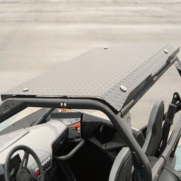 Falcon Ridge CFMoto ZForce 950 Black Aluminum Diamond Hard Top Plate - Image 2