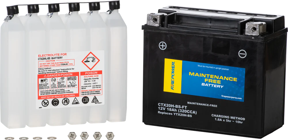 Fire Power Maintenance Free Sealed Battery CTX20H-BS
