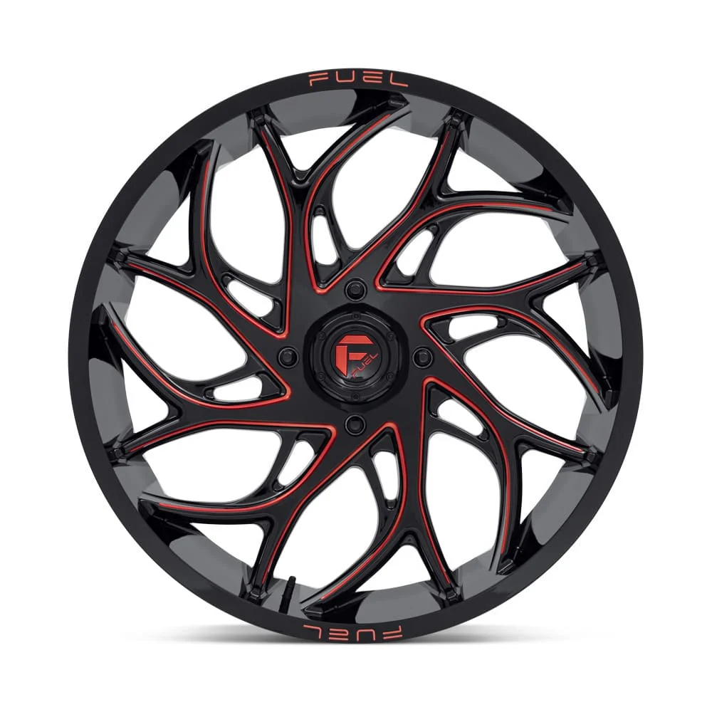 Fuel D779 Runner UTV Wheel Gloss Black Milled Candy Red - Image 3