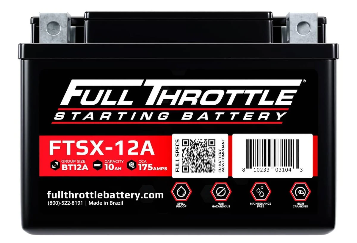 Full Throttle Starting Series High-Performance AGM Battery - FTSX-12A - Image 3