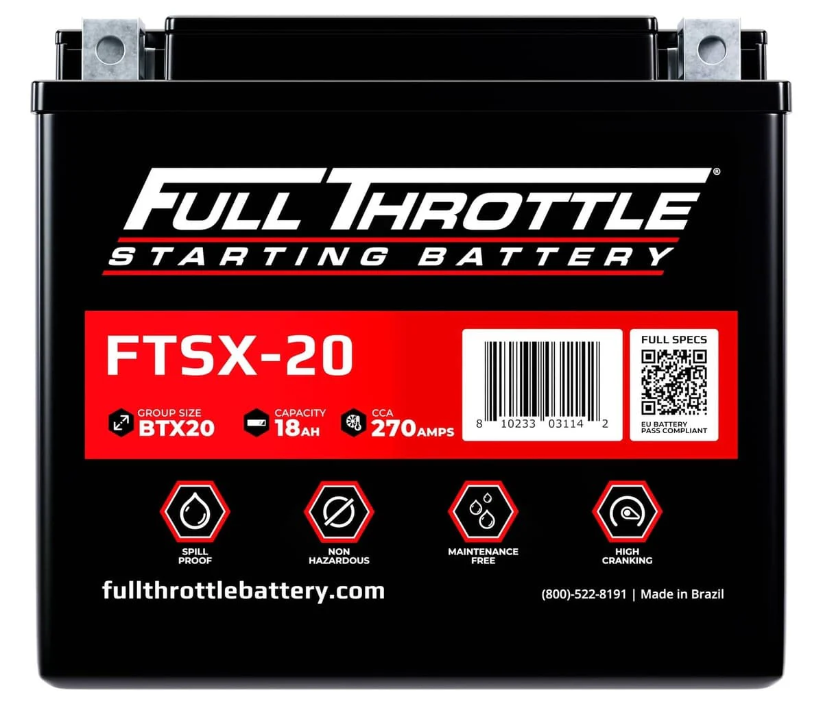 Full Throttle Starting Series High Performance AGM Battery - FTSX-20 - Image 3