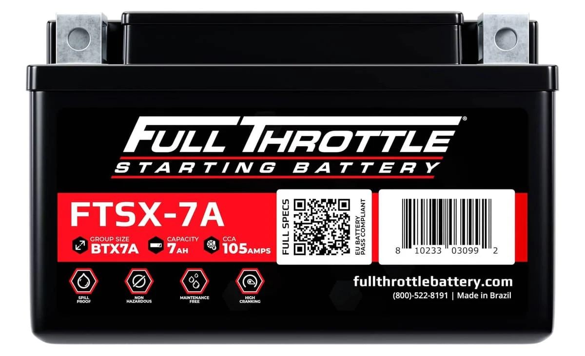 Full Throttle Starting Series High-Performance AGM Battery - FTSX-7A - Image 3