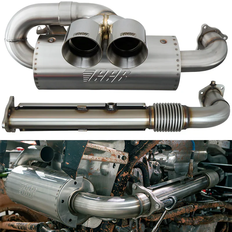 GGB '20-'25 Polaris RZR Pro XP/Pro S/Turbo R Center Exit Sport Pro Dual Tip Muffler - Image 7