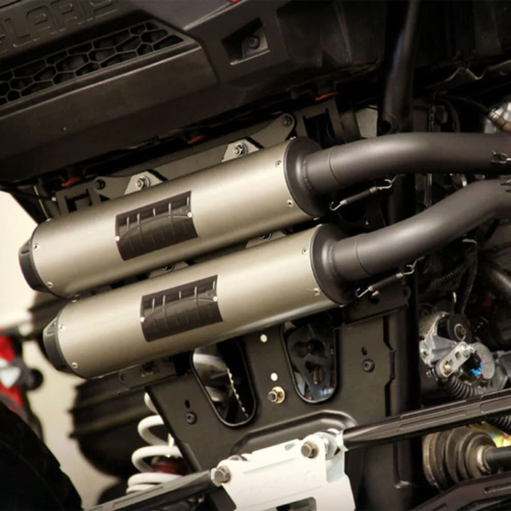 HMF '14 Polaris RZR XP 1000 Performance Dual Full Exhaust Systems - Blackout - Image 10