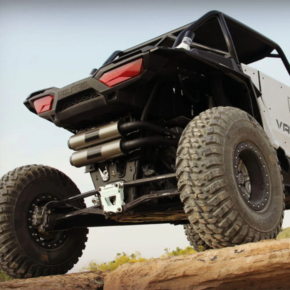 HMF '14 Polaris RZR XP 1000 Performance Dual Full Exhaust Systems - Blackout - Image 2