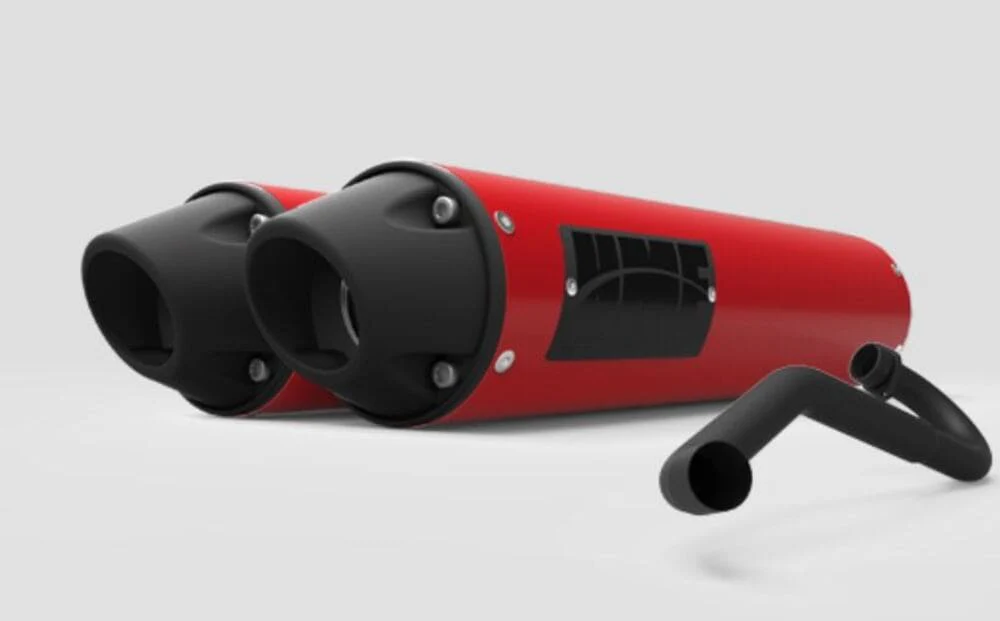 HMF '14 Polaris RZR XP 1000 Performance Dual Full Exhaust Systems - Blackout - Image 5