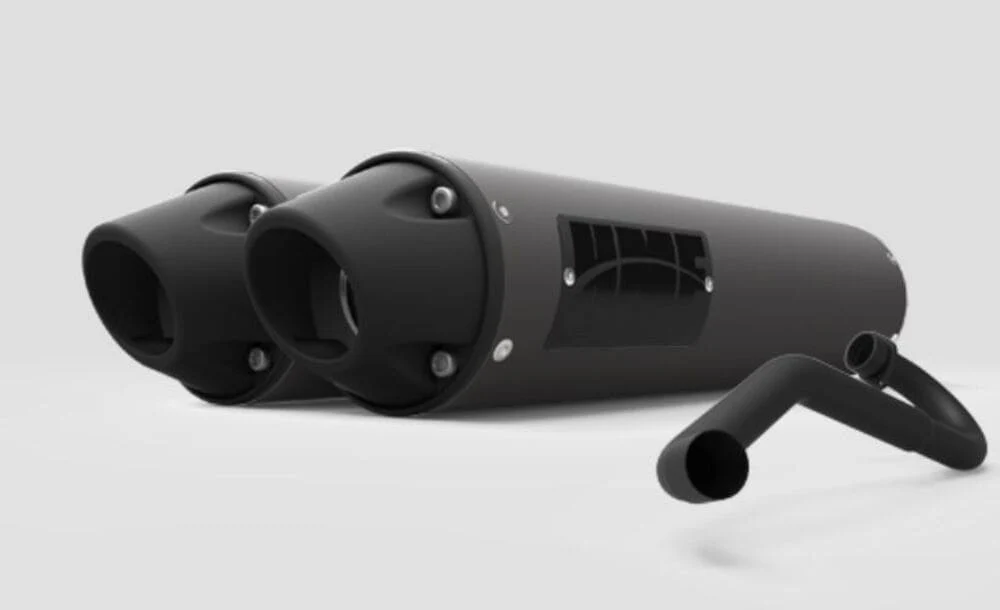 HMF '14 Polaris RZR XP 1000 Performance Dual Full Exhaust Systems - Blackout - Image 7