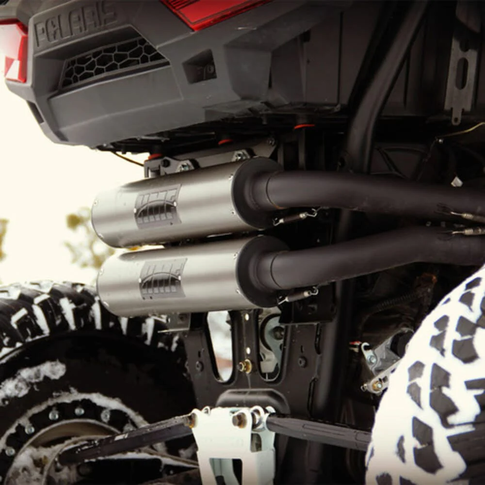 HMF '14 Polaris RZR XP 1000 Performance Dual Full Exhaust Systems - Blackout - Image 8