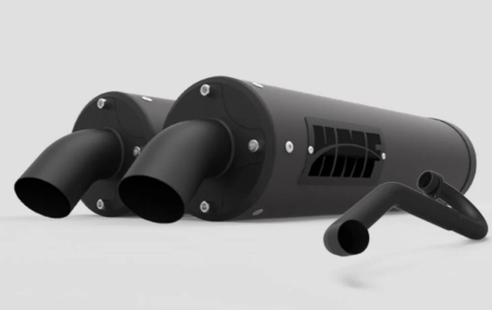 HMF '14 Polaris RZR XP 1000 Titan-QS Dual Full Exhaust Systems - Blackout - Image 4
