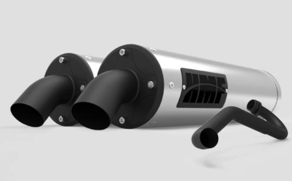 HMF '14 Polaris RZR XP 1000 Titan-QS Dual Full Exhaust Systems - Blackout - Image 6