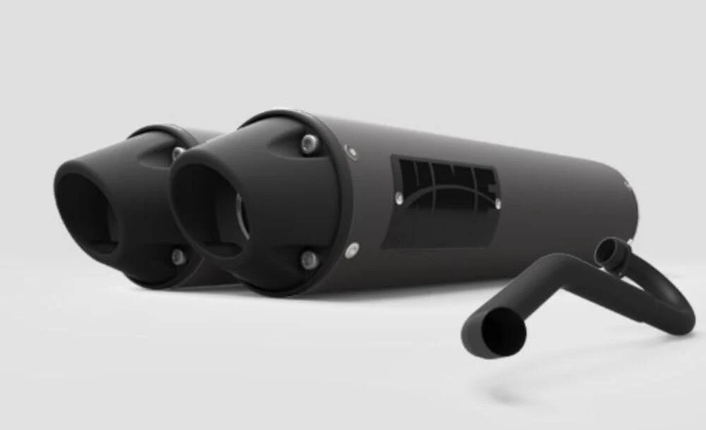 HMF '15-'20 Polaris RZR 4 900 Performance Dual Full Exhaust System - Blackout