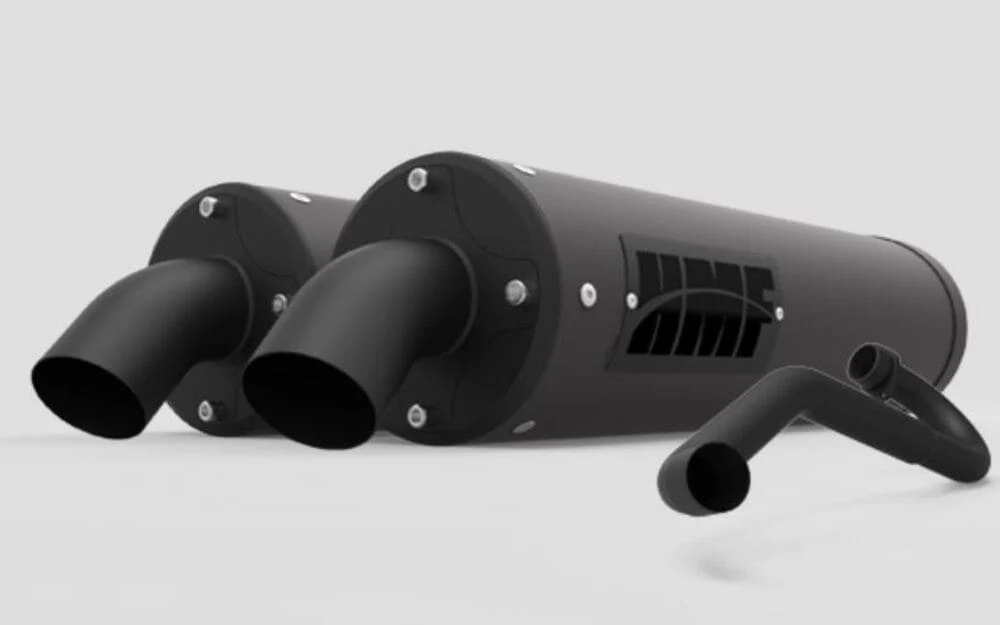 HMF ’15-’22 Polaris General Titan-XL Dual Full Exhaust Systems - Blackout - Image 4