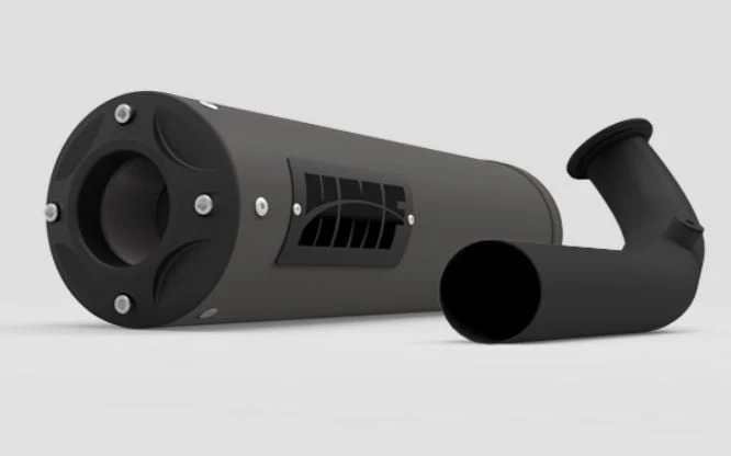 HMF '16-'21 Polaris RZR XP 4 Titan-SS Big Core (Turbo Back) Exhaust Systems - Blackout - Image 4