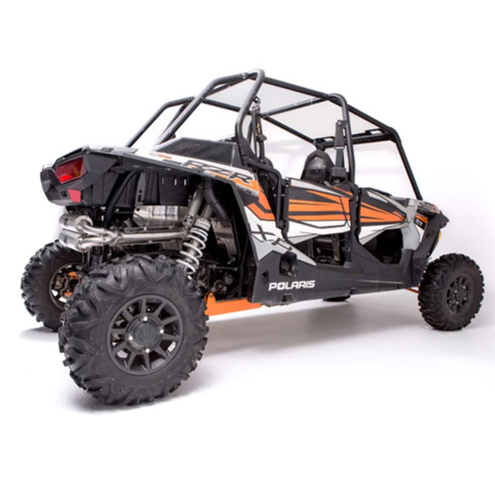 HMF '16-'21 Polaris RZR XP 4 Titan-XL Dual Full (Turbo Back) Exhaust Systems - Blackout - Image 3
