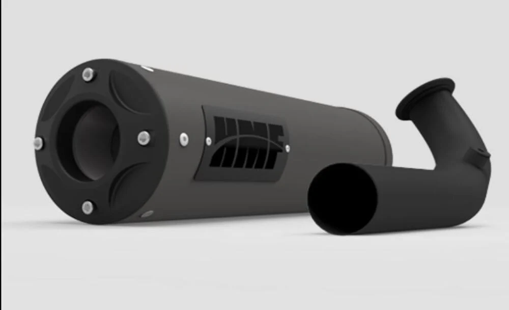 HMF '17-'21 Can-Am Maverick X3 Titan-SS Big Core (Turbo Back) Exhaust Systems - Blackout - Image 4