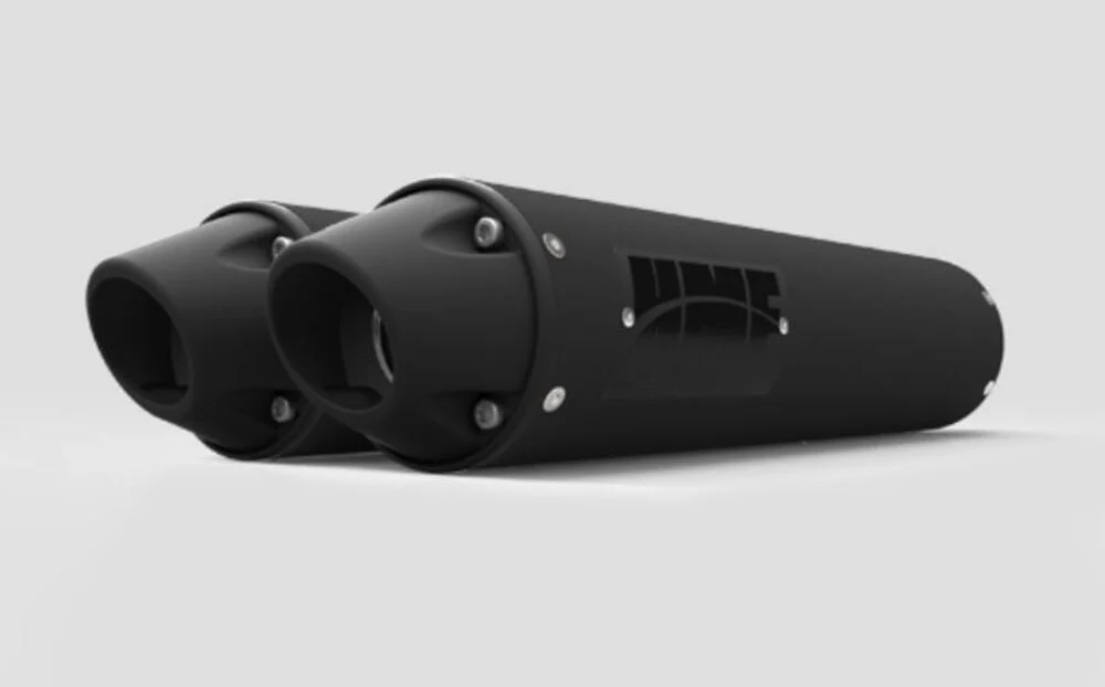 HMF '20-'22 Polaris RZR Pro XP Performance Series Dual Slip-On Exhaust Systems - Blackout - Image 2