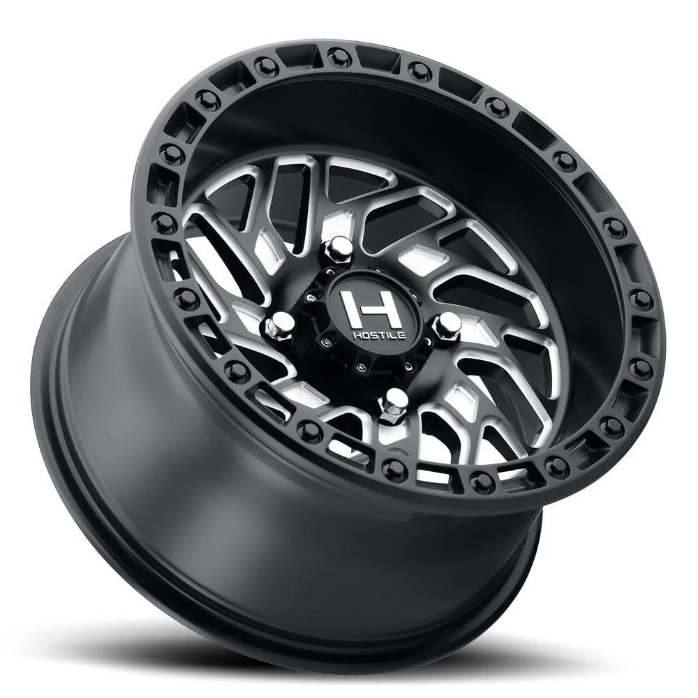 Hostile H116 Jigsaw UTV Wheel - Satin Black Milled - Image 2