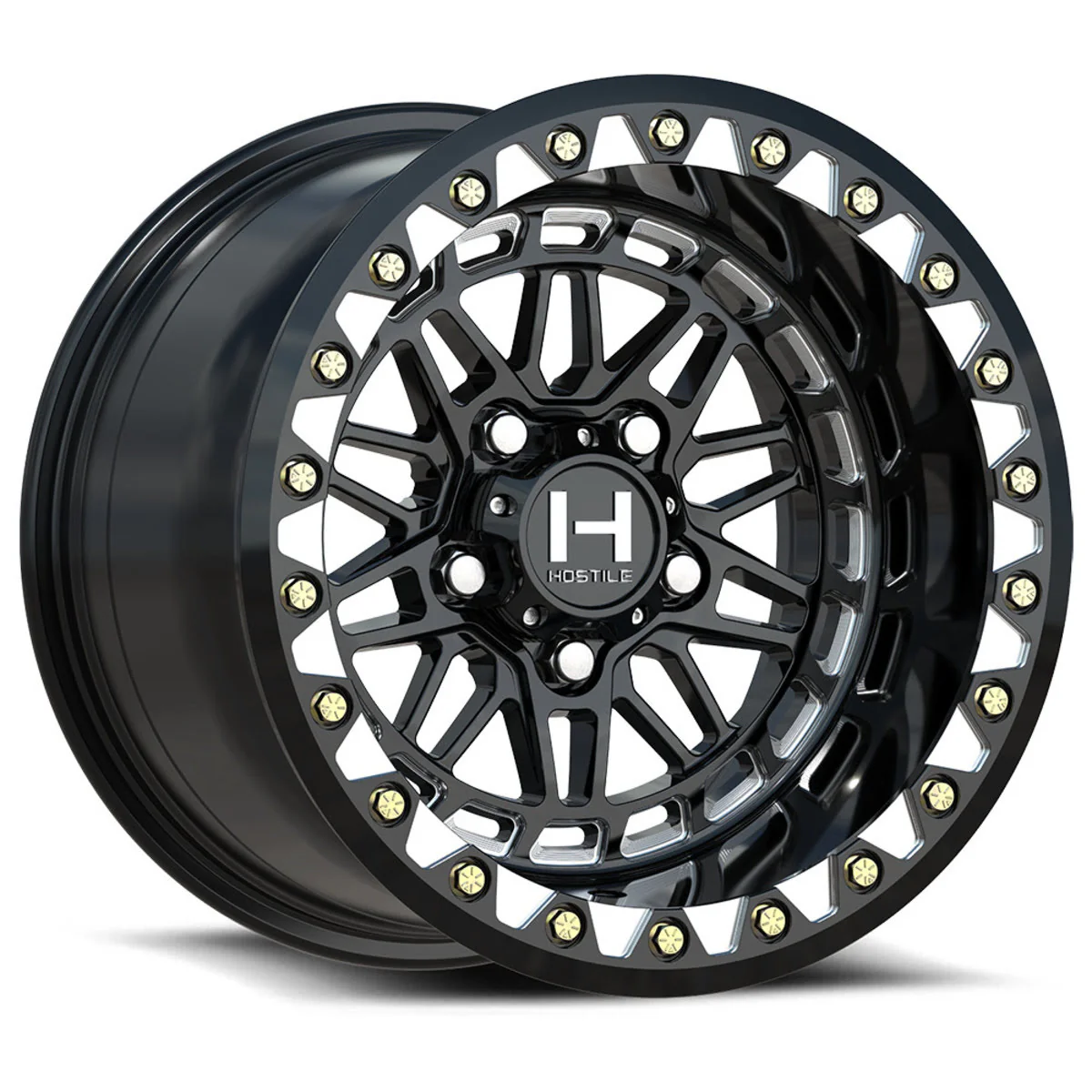 Hostile H350 Apex 5 Lug Beadlock Wheel - Blade Cut