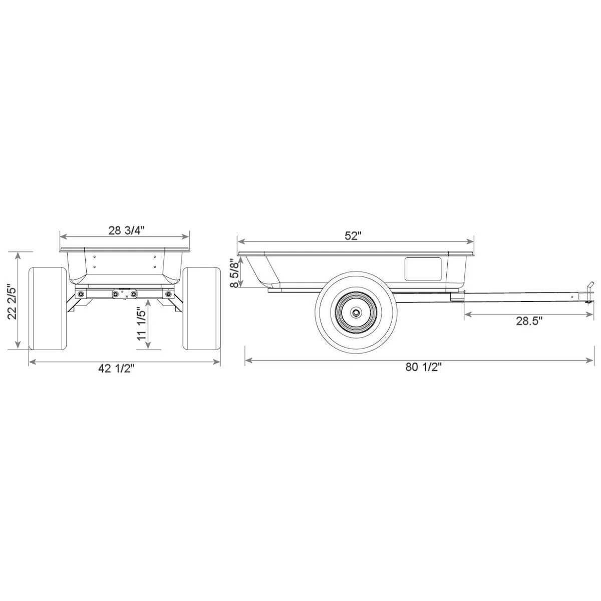 Impact Implements ATV/UTV Utility Trailer 1500-lb Capacity - 15 cu ft. - Image 5