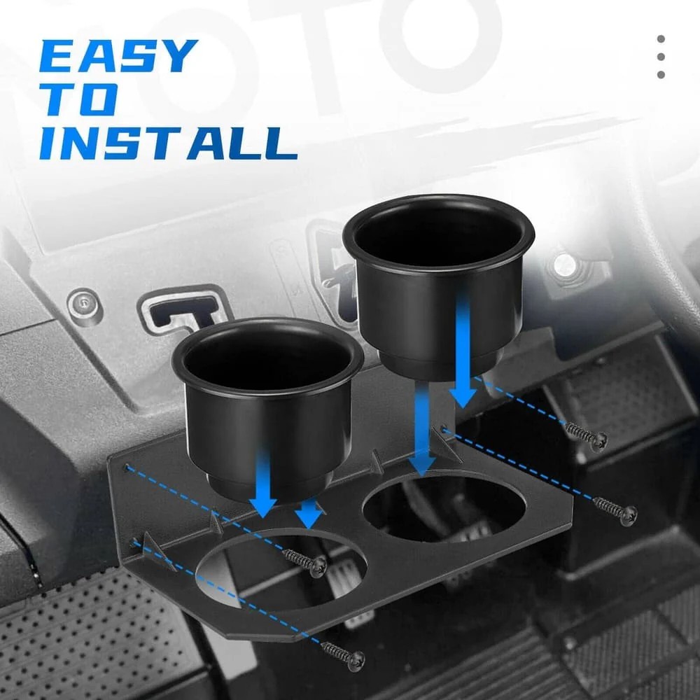 Kemimoto '14-'23 Honda Pioneer 700 / 700-4 Center Dash Cup Holder - Image 5