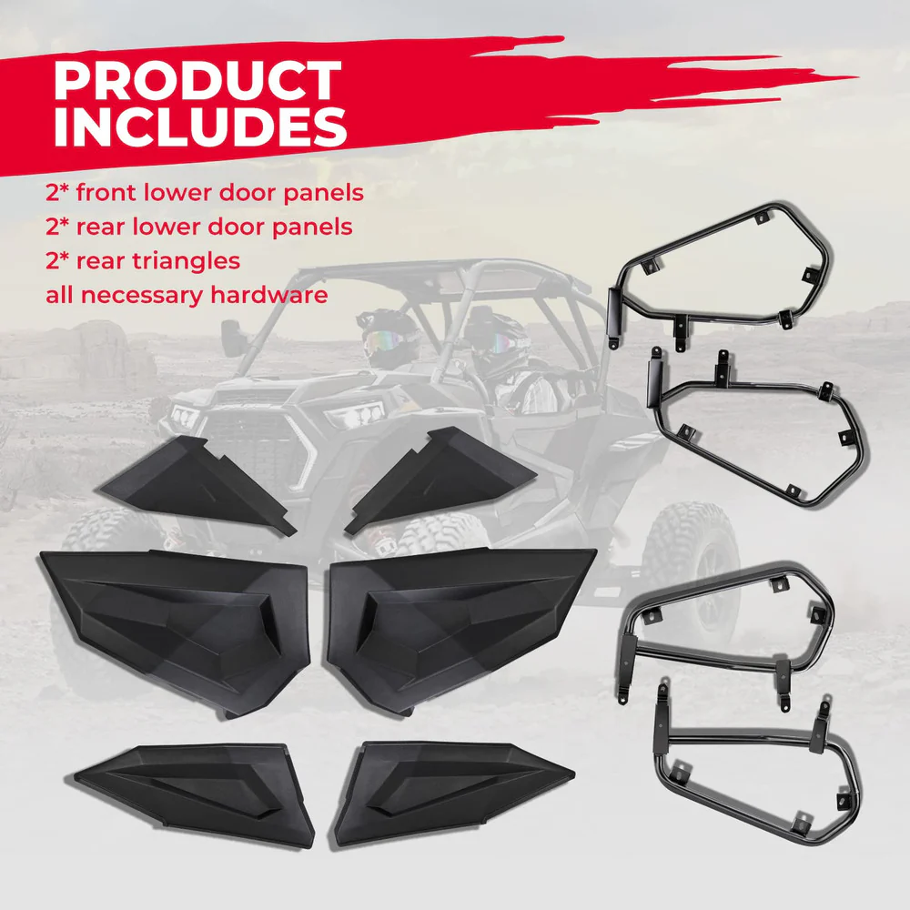 Kemimoto '14-'23 Polaris RZR XP 4 1000 4 Doors Lower Panel Inserts - Image 6