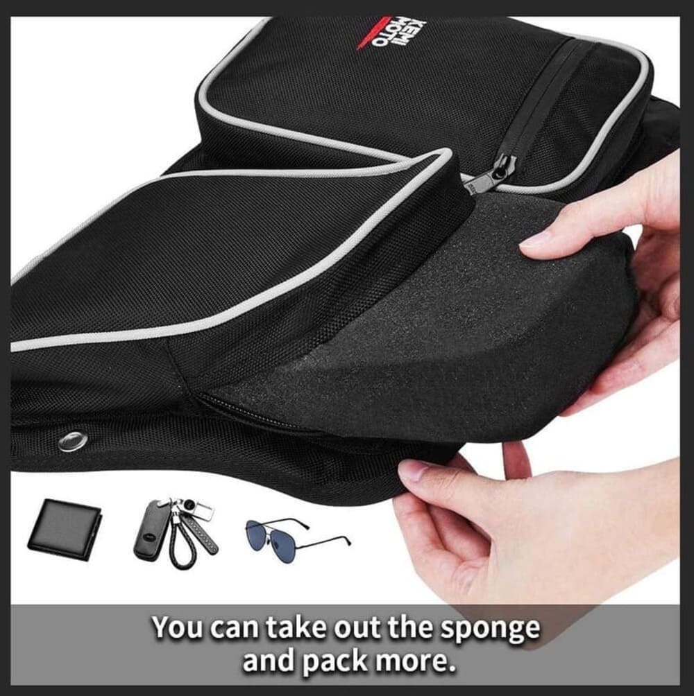Kemimoto '14-'23 Polaris RZR XP 4 1000 Rear Door Bags w/ Knee Pad - Image 6