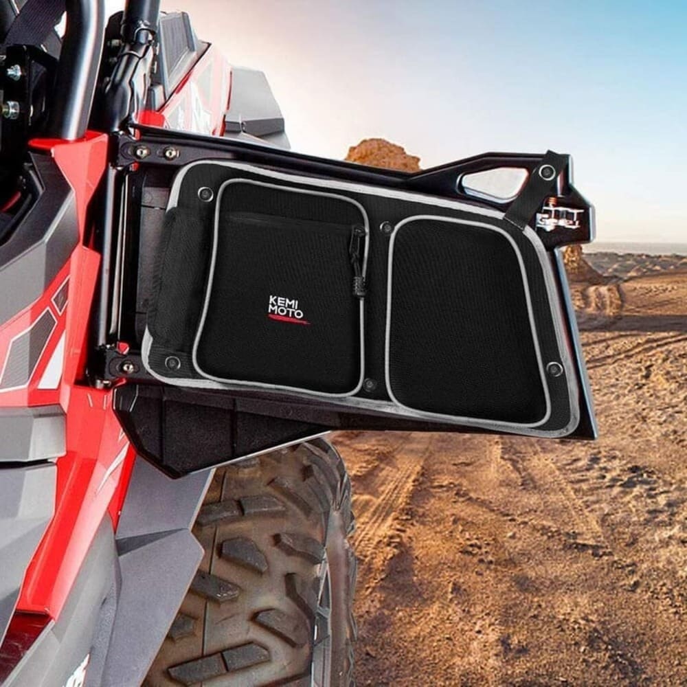 Kemimoto '14-'23 Polaris RZR XP 4 1000 Rear Door Bags w/ Knee Pad - Image 8