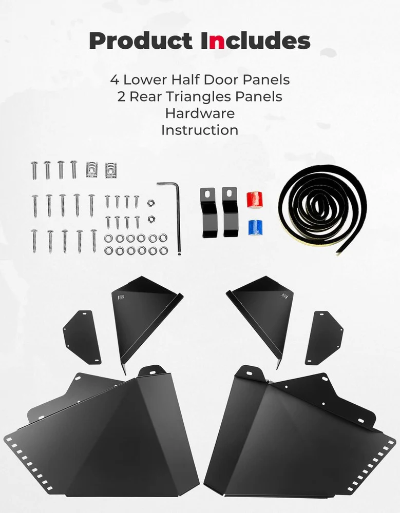 Kemimoto '15-'22 CFMoto ZForce 500/800/1000 Lower Doors Inserts - Image 6